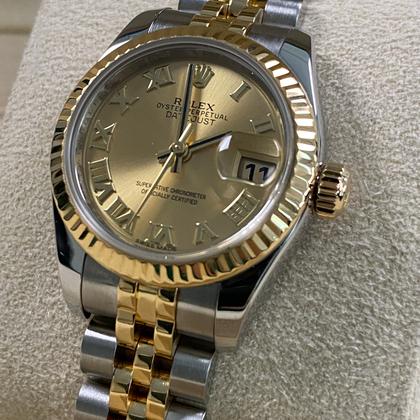 Rolex Lady-Datejust Like NEW 2014 Lady-Datejust 2-Tone Jubilee Champagne Roman Dial 179173 FULL SET - Image 5