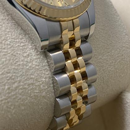 Rolex Lady-Datejust Like NEW 2014 Lady-Datejust 2-Tone Jubilee Champagne Roman Dial 179173 FULL SET - Image 8