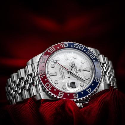 Rolex GMT-Master II Meteorite Pepsi Jubilee Stainless Steel 116710LN Complete Set - Image 2
