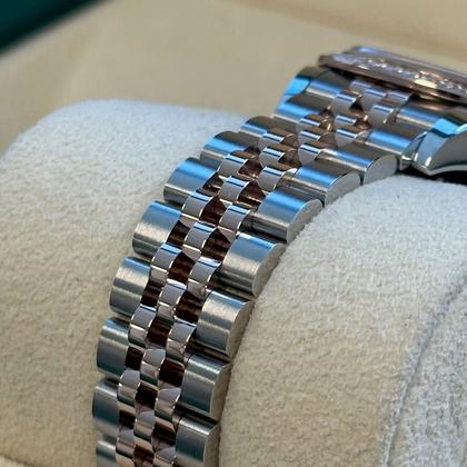 Rolex Lady-Datejust Unworn Two Tone Rose Gold Datejust 28mm Mother of Pearl (MOP) Diamond Dial Diamond Bezel Jubilee Bracelet 279381RBR - Image 6