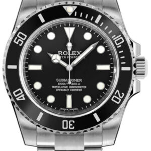 Rolex Submariner No Date Black Dial Men's Watch 114060-0002