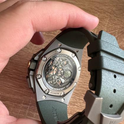 Audemars Piguet Royal Oak Concept Flying Tourbillon Gmt Green bezel box and original invoice - Image 9