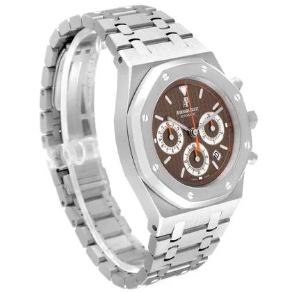 Audemars Piguet Royal Oak Chronograph Brown Dial Steel Mens Watch 26300ST - Image 8