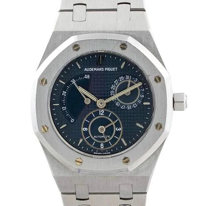 Audemars Piguet Royal Oak Dual Time 36mm Blue Dial Unpolished Box & Receipt