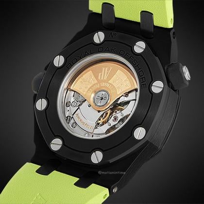 Audemars Piguet Royal Oak Offshore Diver Lime Green Boutique Bespoke 'Stealth' 15710ST.OO.A038CA.01 - Image 7