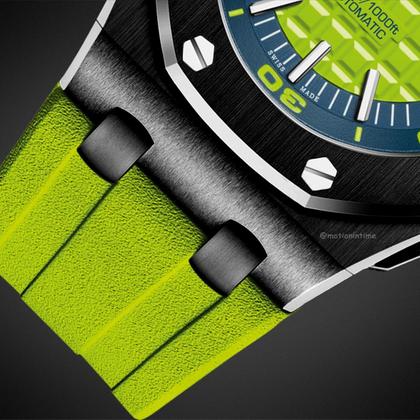 Audemars Piguet Royal Oak Offshore Diver Lime Green Boutique Bespoke 'Stealth' 15710ST.OO.A038CA.01 - Image 3