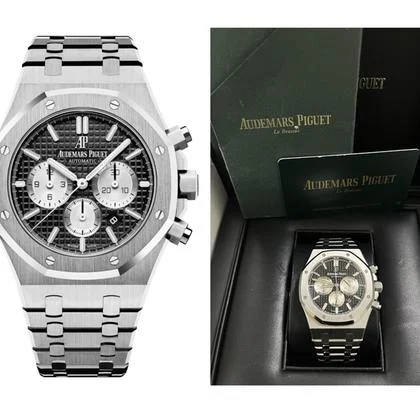 Audemars Piguet Royal Oak Chronograph Stainless Steel Black Dial White Sub-Dials 26331st - Image 13