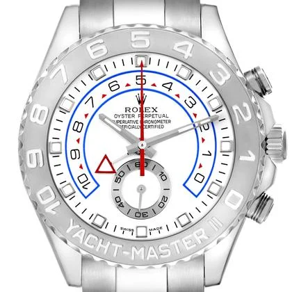 Rolex Yacht-Master II Regatta White Gold Platinum Mens Watch 116689 - Image 6