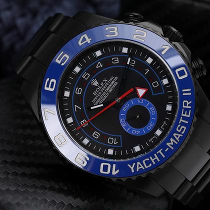 Rolex Yacht-Master II Black Dial PVD/DLC Coated Stainless Steel Watch 116680 - Image 6