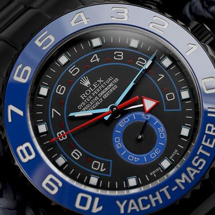 Rolex Yacht-Master II Black Dial PVD/DLC Coated Stainless Steel Watch 116680 - Image 8