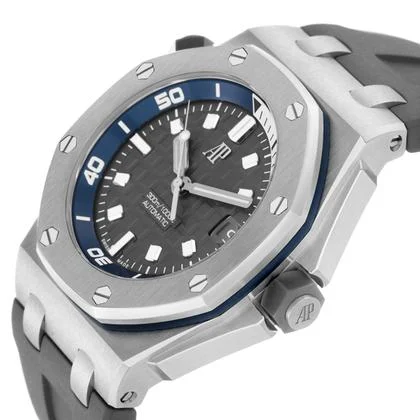 Audemars Piguet Royal Oak Offshore Diver Steel Mens Watch 15720ST Box Card - Image 3