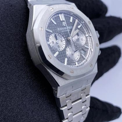 Audemars Piguet Royal Oak Chronograph 26315ST Rutheniam Grey Dial Mens Watch Box Papers - Image 6