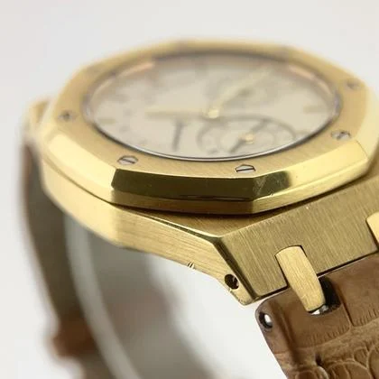 Audemars Piguet Royal Oak Dual Time 18k Yellow Gold 36mm Gold Color Dial Automatic 25730BA - Image 9