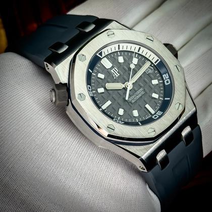 Audemars Piguet Royal Oak Offshore Diver 15720ST.OO.A009CA.01 Gray Dial 42mm Full Set - Image 8