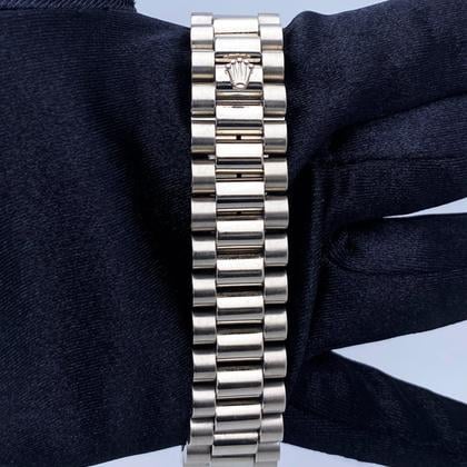 Rolex Day-Date 36 18239 President 18K White Gold Diamond Dial Mens Watch - Image 4