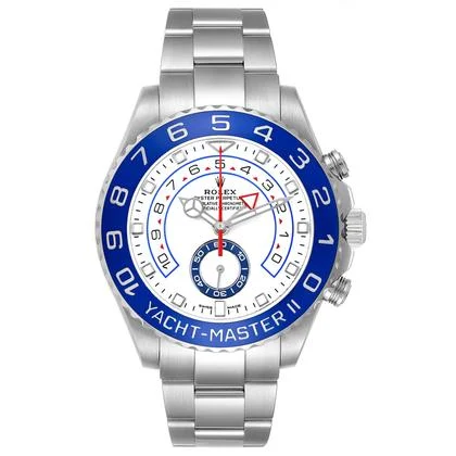 Rolex Yacht-Master II 44 Steel Blue Cerachrom Bezel Mens Watch 116680 - Image 9