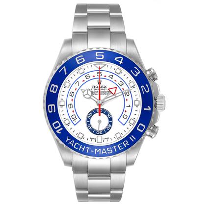Rolex Yacht-Master II 44 Steel Blue Cerachrom Bezel Mens Watch 116680 - Image 6