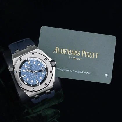 Audemars Piguet Royal Oak Offshore Diver MINT FULL SET Royal Oak Offshore Diver Blue Dial Blue Rubber Strap Steel 42mm 15720ST - Image 5