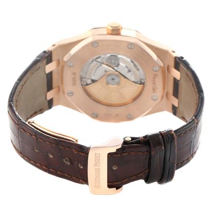 Audemars Piguet Royal Oak Selfwinding Rose Gold Silver Mens Watch 15400OR Box Papers - Image 3