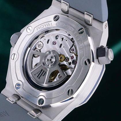 Audemars Piguet Royal Oak Offshore Diver MINT FULL SET Royal Oak Offshore Diver Blue Dial Gray Rubber Strap Steel 15720ST - Image 15