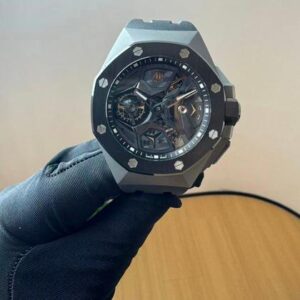Audemars Piguet Royal Oak Concept Flying Tourbillon Gmt Watch with warranty card