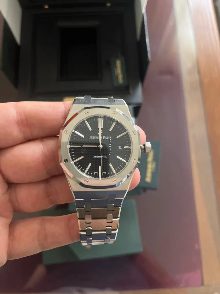 Audemars Piguet Royal Oak Selfwinding Black dial full set - Image 3