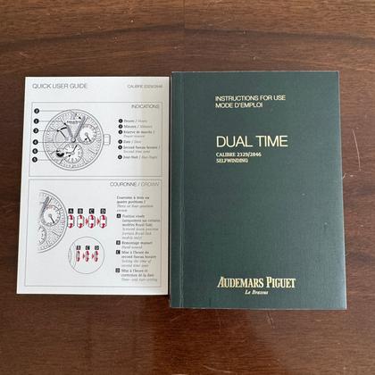 Audemars Piguet Royal Oak Dual Time Full set (incl. travel case) mint condition. - Image 6