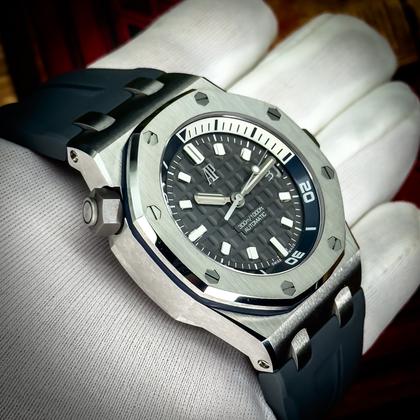 Audemars Piguet Royal Oak Offshore Diver 15720ST.OO.A009CA.01 Gray Dial 42mm Full Set - Image 12